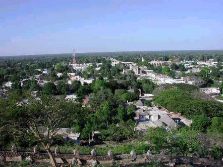 Vista panor&aacute;mica de la cabecera municipal